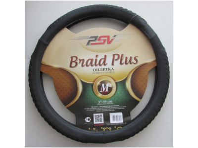 Оплeтка на руль "PSV" BRAID PLUS Fiber (Черный) M