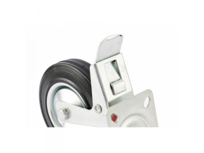 Колесо поворотное с тормозом d-125 мм., крепление платформенное СИБРТЕХ