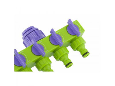 Разветвитель четырёхканальный 1/2"-3/4", регулируемый // PALISAD