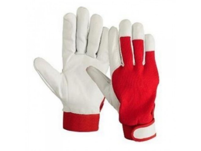 Перчатки козья кожа, комбинированные