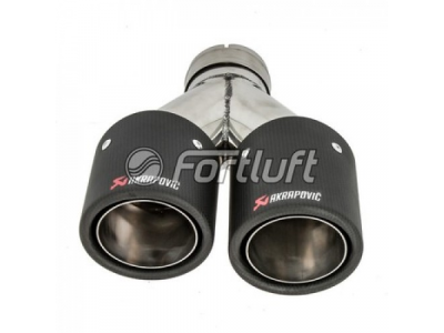 Fortluft Карбоновая насадка Akrapovic Style 90x2 мм MT213L