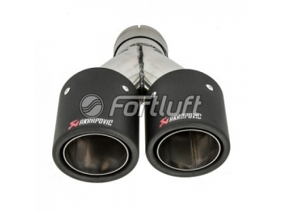 Fortluft Карбоновая насадка Akrapovic Style 90x2 мм MT213R