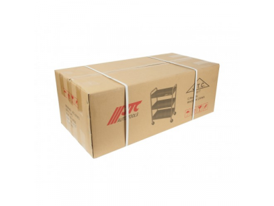 JTC Тележка инструментальная 3 секции красная с открытым отсеком JTC