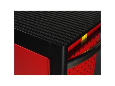 JTC Тележка инструментальная 7 секций красная с боковым ящиком JTC