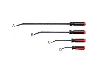 Набор монтажек с красной рез. ручкой 200-600мм 4пр