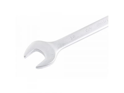 Ключ комбинированный, 20 мм, CrV, матовый хром// MATRIX