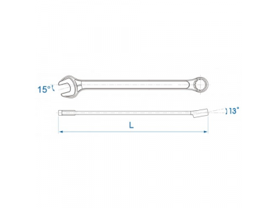 Ключ комбинированный 8 мм, удлиненный, KING TONY