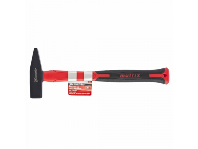 Молоток слесарный''optimal'',200 г,фибергласовая обрезиненная рукоятка,квадратный боек//MATRIX