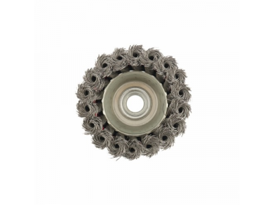 Щетка для УШМ, 75 мм, М14, "чашка", крученая проволока 0,35 мм// MTX