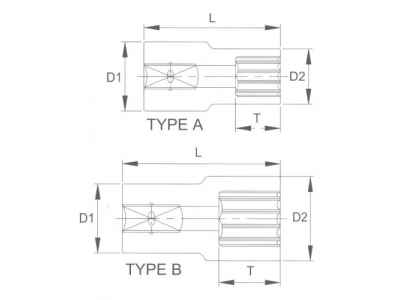 Головка торцевая super lock 1/2" 23мм