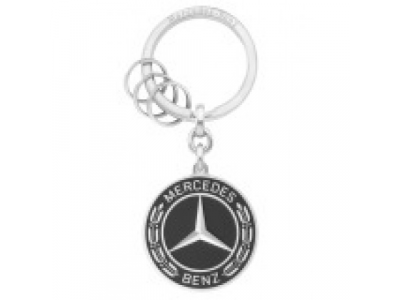 Брелок Mercedes-Benz Key Ring, Untert?rkheim Stainless Steel, Black/Silver