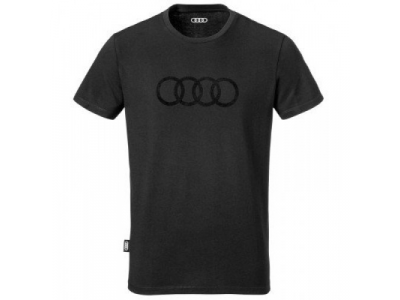 Мужская футболка Audi Rings Mens T-Shirt, Black