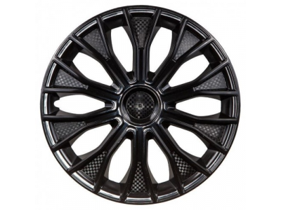 Колпаки колесные 16 дюймов Волтек, черный глянец, карбон