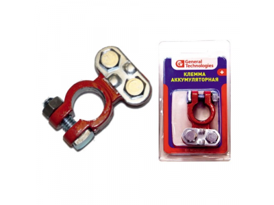 Клемма General Technologies для аккумулятора "+" GT-M040014P (свинец) 12/144