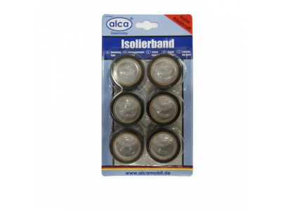 Лента изоляционная чёрная, комплект 6 шт. по 5 м.