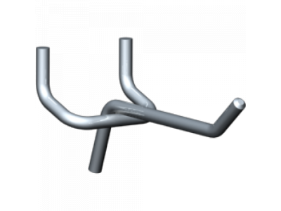 Упаковка крючков для перфорированной панели (L-65мм), 25 штук.